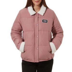 VANS Fawner Puffer Jacket in Nostalgia Rose - Size S